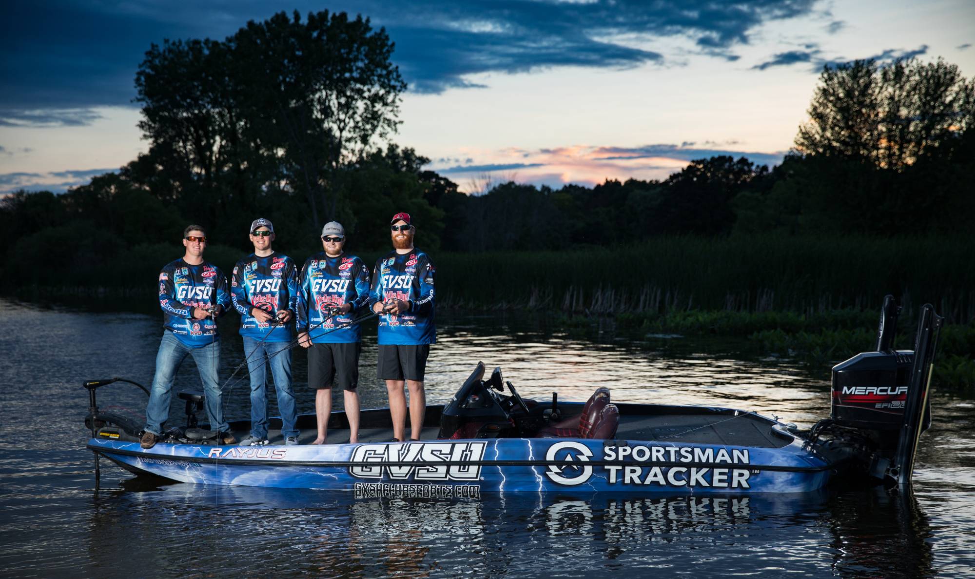 Bass fishing team picture